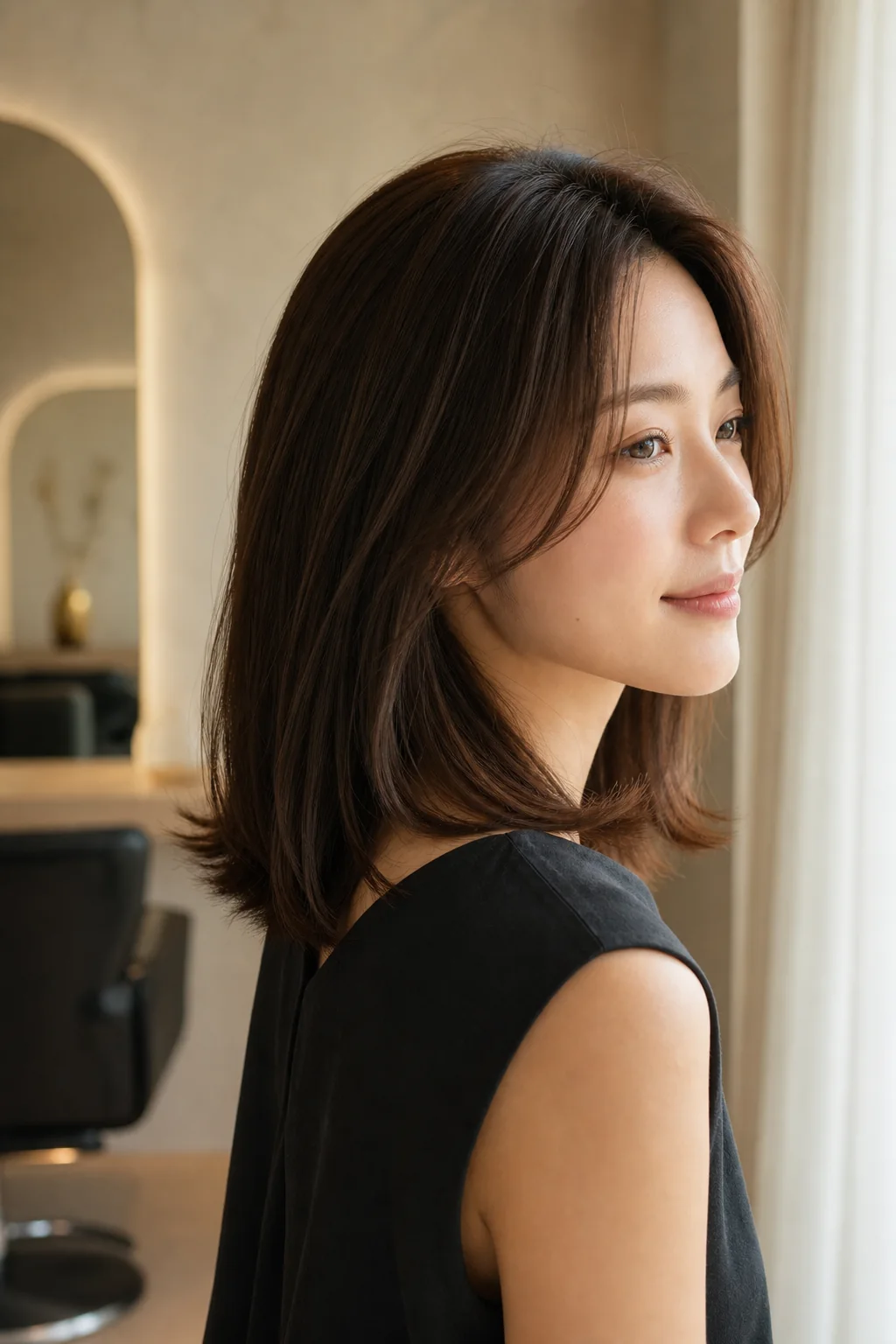 艶のある髪の女性